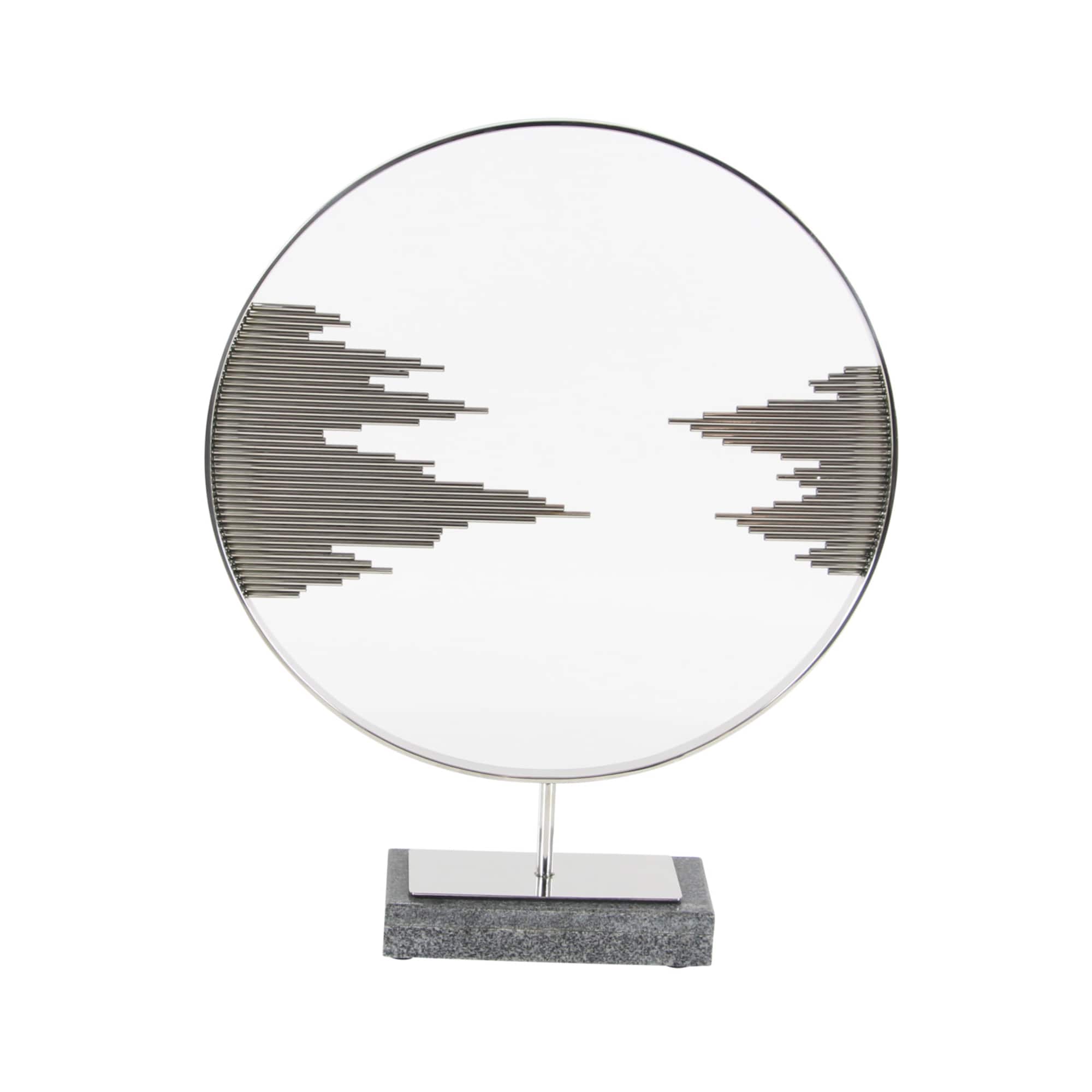 23" Black Abstract Stainless Steel Sculpture